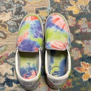 Nike Kids Multicolor Tie-Dye Slip-On Sneakers